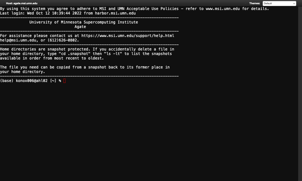 Open OnDemand command line