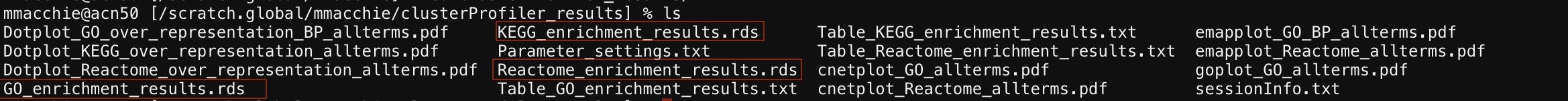RDS files from ORA